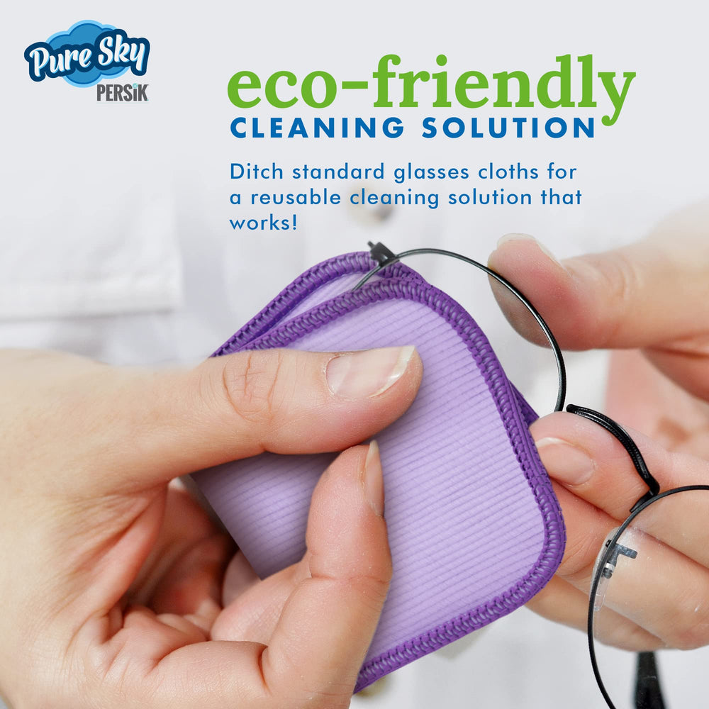 Cleans lenses, cameras, phones with Pure-Sky