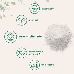 Included scoop for measuring stevia powder
