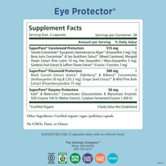 Pure Synergy Eye Protector capsules ready for convenient use.