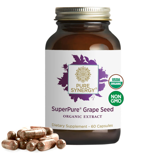 Pure Synergy Grape Seed Extract bottle with 60 capsules