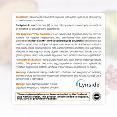 Close-up of 90 vegan capsules from Pure TheraPro Rx Elite Enzymes
