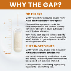 Nutrition label and ingredients on Pure TheraPro Rx Elite Enzymes bottle