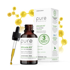 Bottle of Pure TheraPro Rx Ultimate K2 Liposomal Drops 10ml