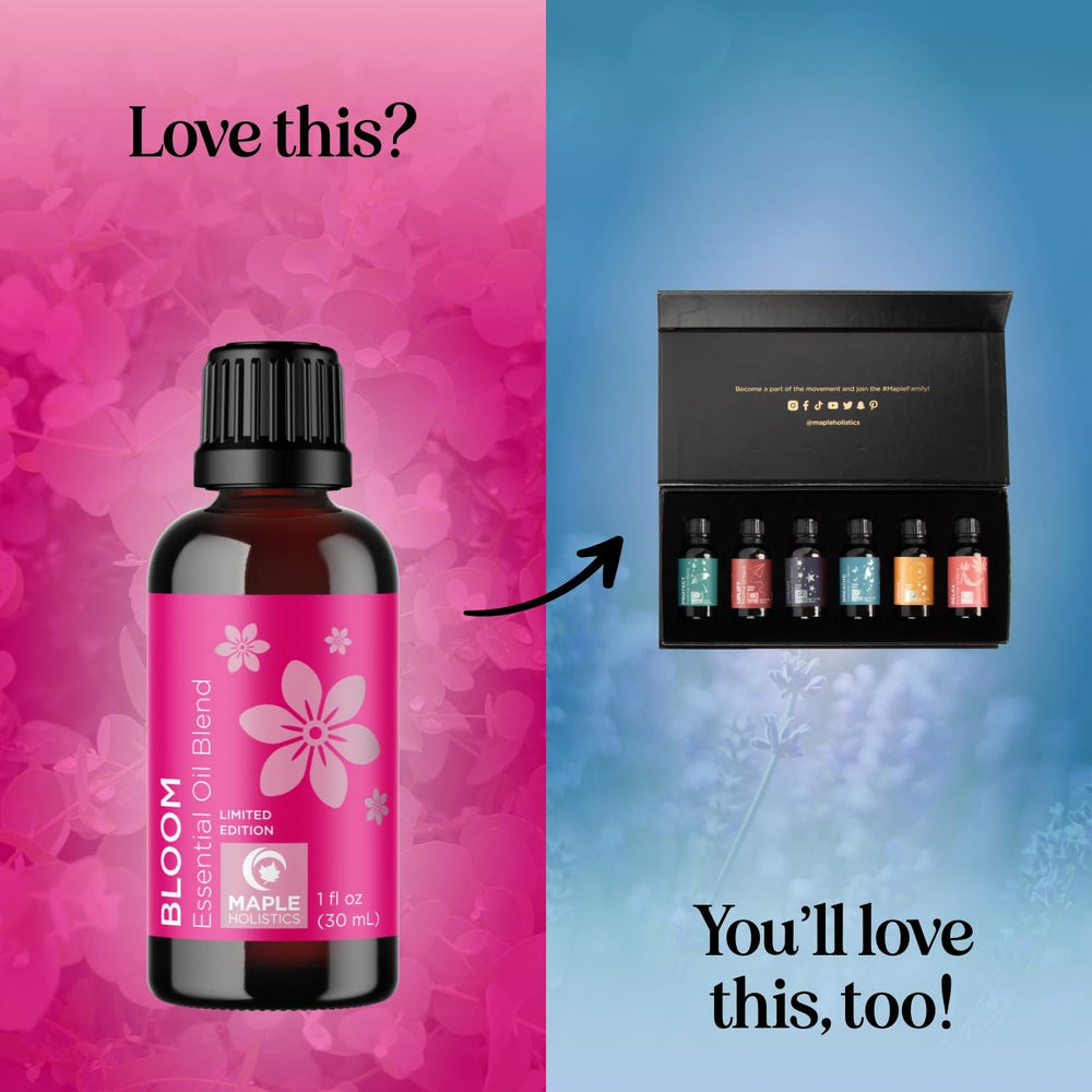 Pure undiluted floral essential oils collection