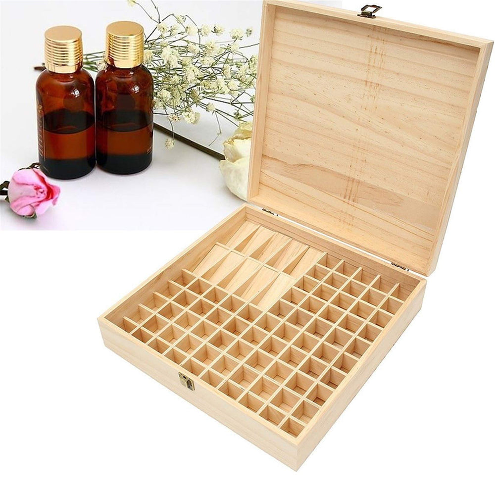 Open box showing 85 oil bottle slots
