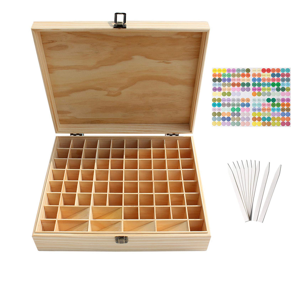Pure Vie wooden essential oil box exterior with natural wood finish