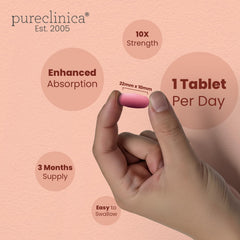 Close-up of a high-absorption resveratrol tablet