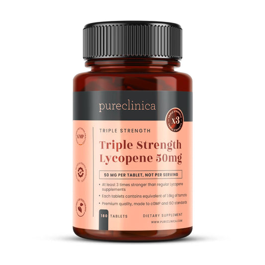 PureClinica Lycopene 50mg bottle front view