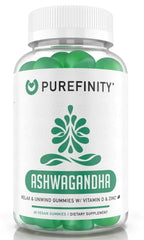 Purefinity Ashwagandha Gummies 60-count bottle - front view