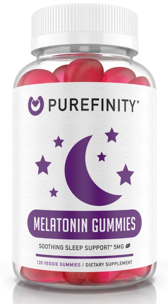 PUREFINITY Melatonin Gummies for Kids bottle with berry flavor