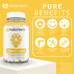Serving size for PUREFINITY Vitamin C 2000mg capsules