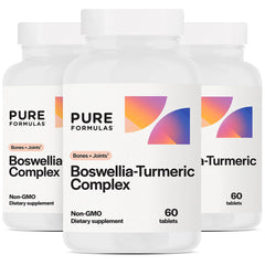 PureFormulas Boswellia Turmeric Complex bottle with capsules