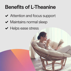 Calm, focused mood depiction from L-Theanine