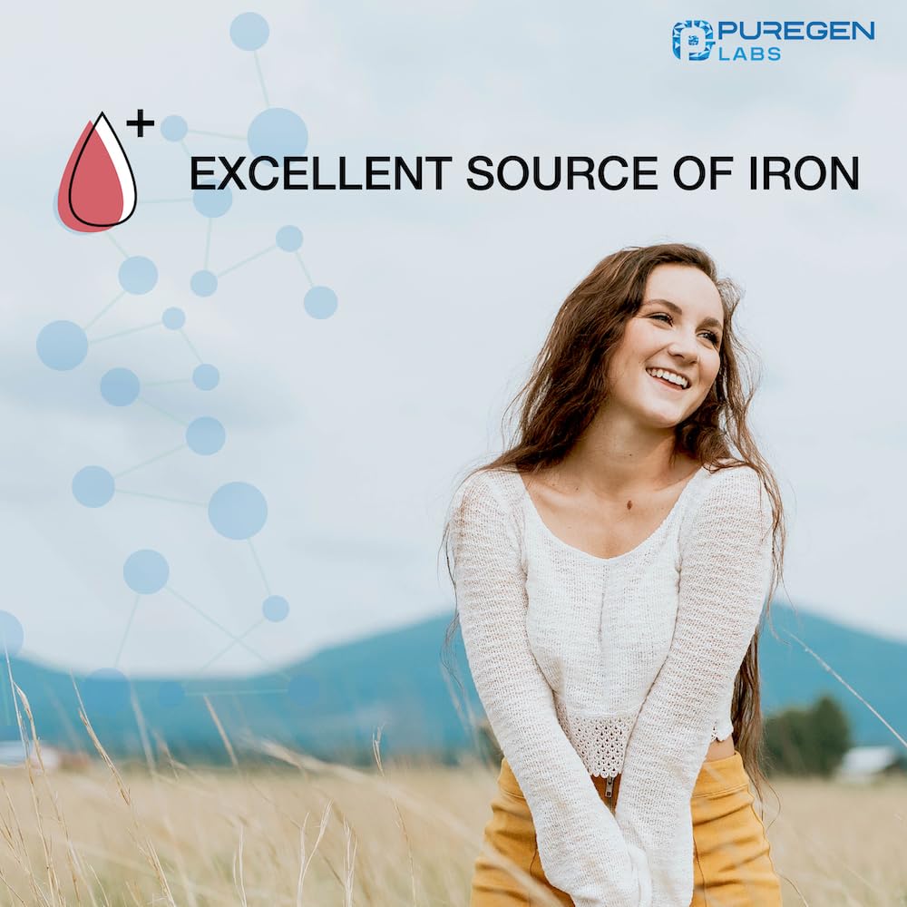 Ingredient details on Puregen Labs Ferrous Gluconate 324 mg bottle