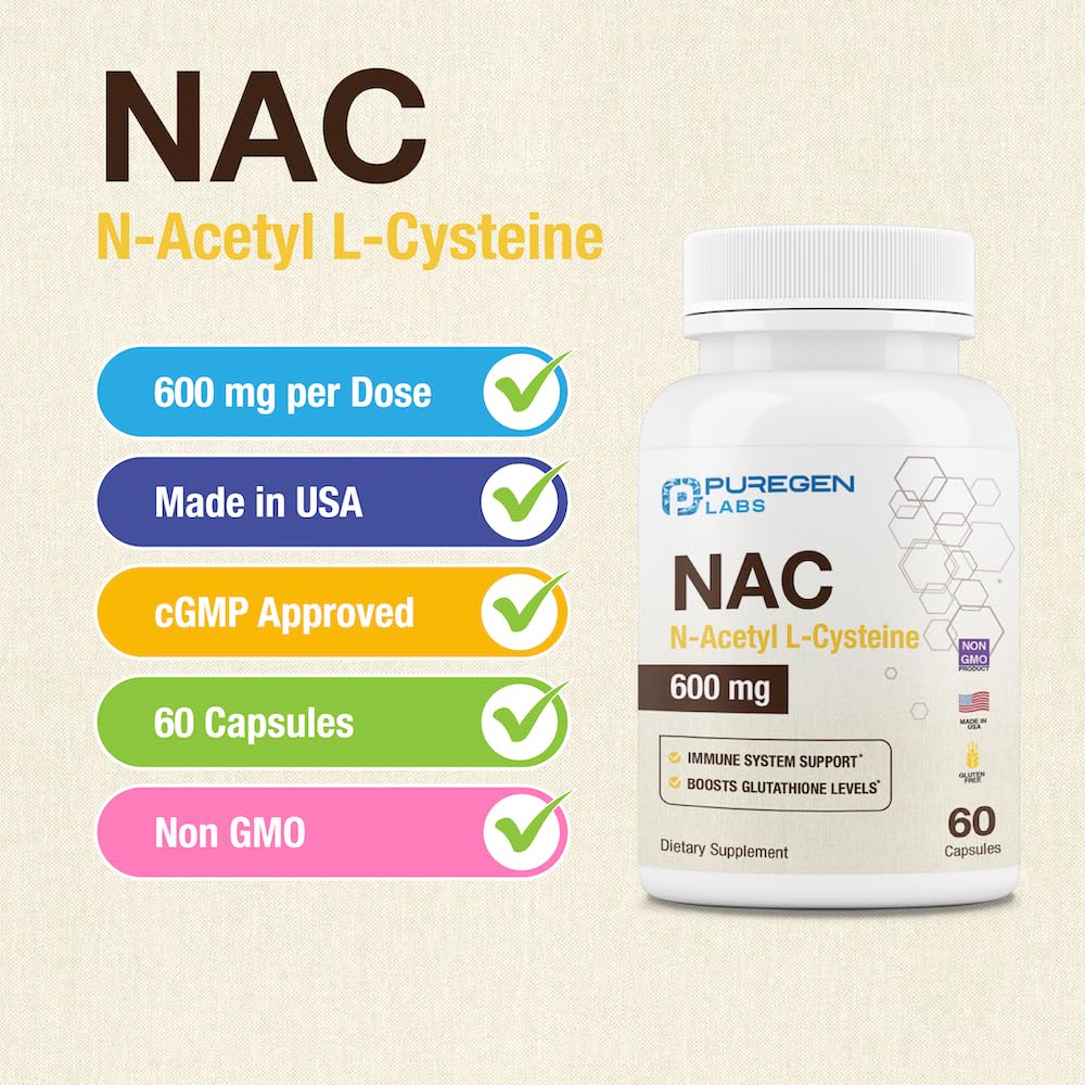 Healthy lifestyle concept with NAC supplement