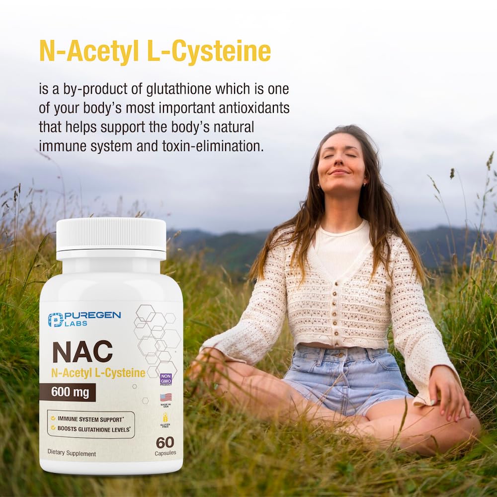Bottle of NAC 600mg 120 veggie capsules