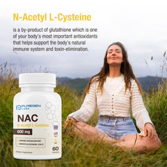 Bottle of NAC 600mg 120 veggie capsules