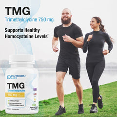 Illustrated benefits: supports healthy homocysteine levels with TMG