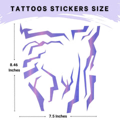 PUREHAIR two-piece tattoo set ideal for quick cosplay changes