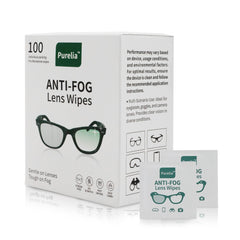 Purelia Anti-Fog Lens Wipes packaging