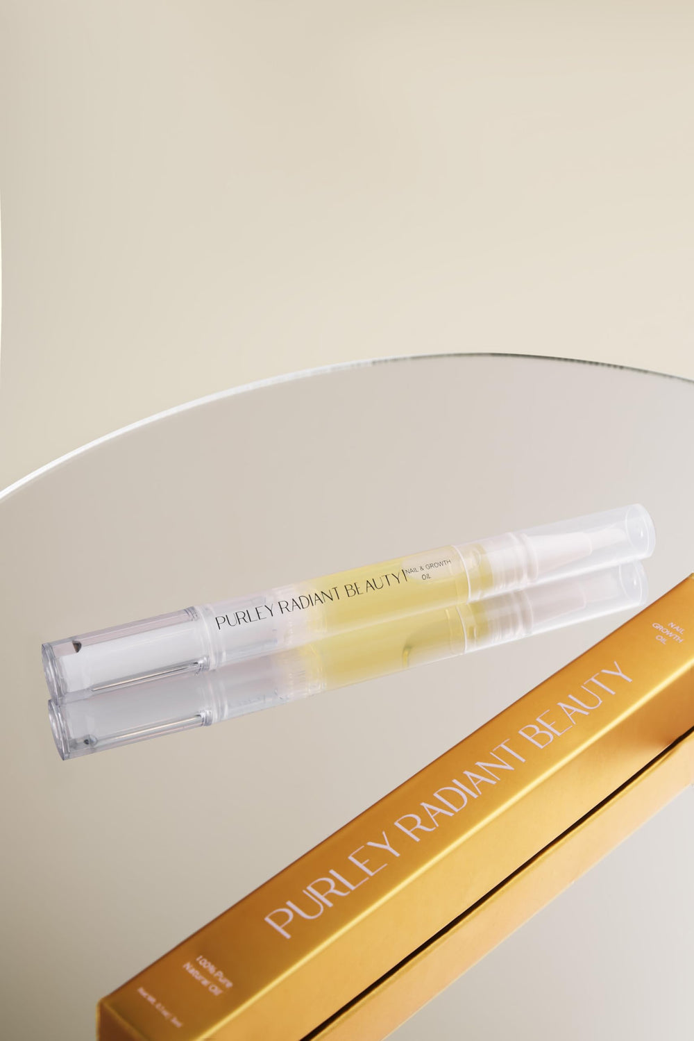 Purely Radiant Nail Growth Oil made in USA for safe, natural nail care