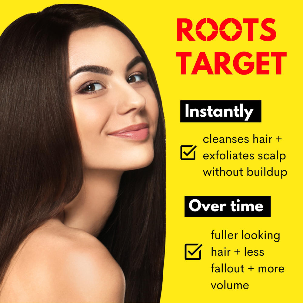 PureRootss Batana Oil Shampoo foam close-up showing rich lather and cleansing action