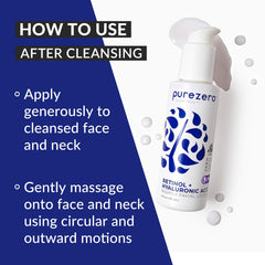 Hand applying Purezero night cream for a gentle nighttime routine
