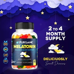 120 melatonin gummies and packaging layout