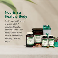 Contents of the purification kit: SP Cleanse, SP Complete, Whole Food Fiber