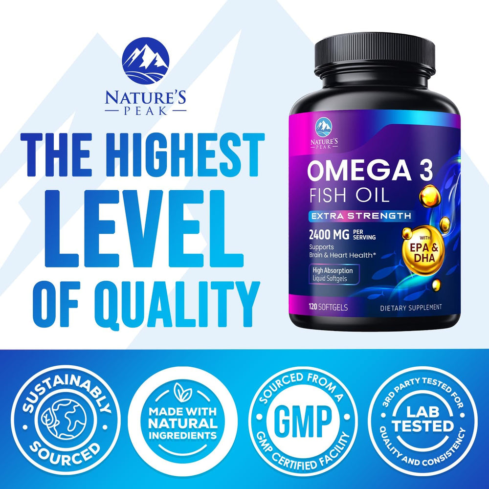 Purified fish oil softgels for easy swallowing