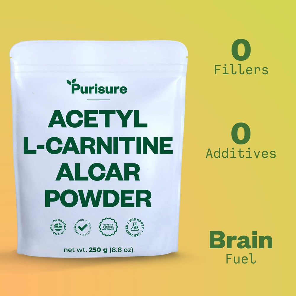 Close-up of Acetyl L-Carnitine powder texture