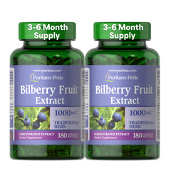 Puritan's Pride Bilberry 4:1 extract 250 mg per softgel (from 1000 mg Bilberry)