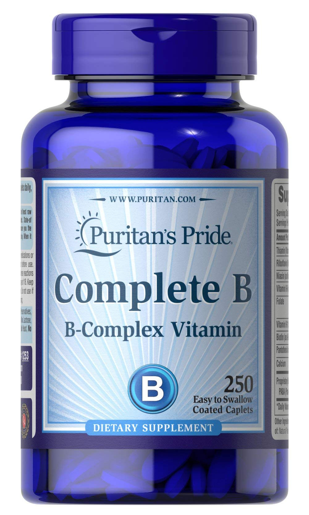 Puritan's Pride Complete B (Vitamin B Complex) bottle