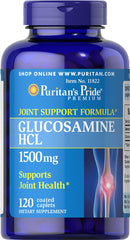 Puritan's Pride Glucosamine 1500 mg Caplets bottle - image 1
