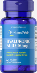 Puritan's Pride Hyaluronic Acid 50 mg capsules, 60 count