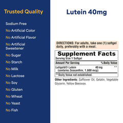 Two-pack Lutigold Lutein 40mg 8-month supply packaging