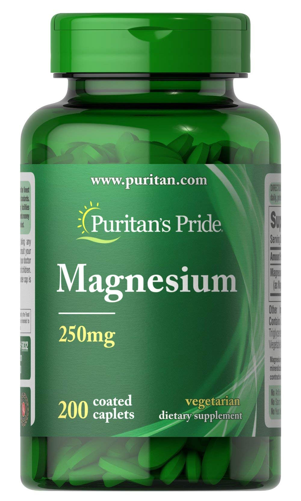 Puritan's Pride Magnesium 250 mg bottle