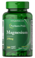 Puritan's Pride Magnesium 250 mg bottle