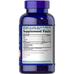 Puritan's Pride Omega-3 1200mg bottle on white background