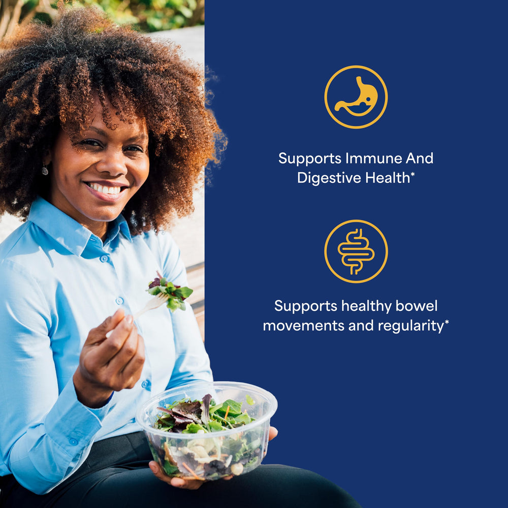 Illustration of digestive and immune health support from Probiotic 10