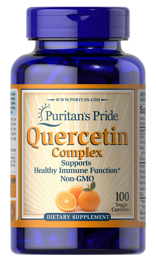 Puritan's Pride Quercetin Complex bottle with 100 count label