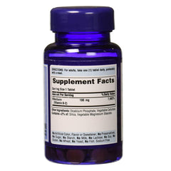 Close-up of Puritans Pride Vitamin B-2 100 mg tablets