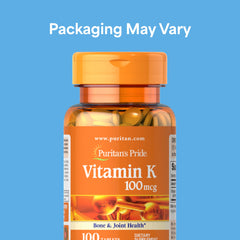 Vitamin K 100 mcg tablets close-up