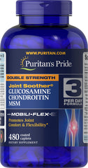 Puritan's Pride Glucosamine, Chondroitin & MSM capsules bottle