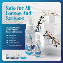 Streak-free clarity from Purity Eyeglass Cleaner