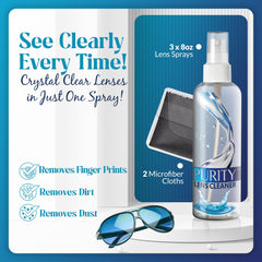 Two microfiber cleaning cloths included