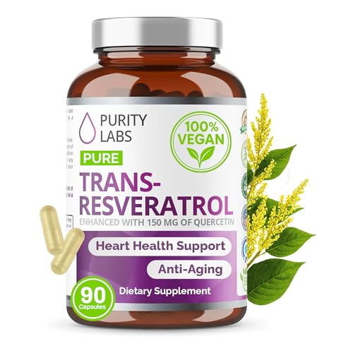 Purity Labs Trans-Resveratrol with Quercetin bottle and label