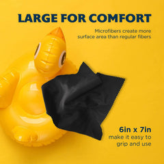 Lint-free plush material and reinforced edges