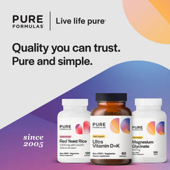 Purity and potency badge for D3 K2 supplement