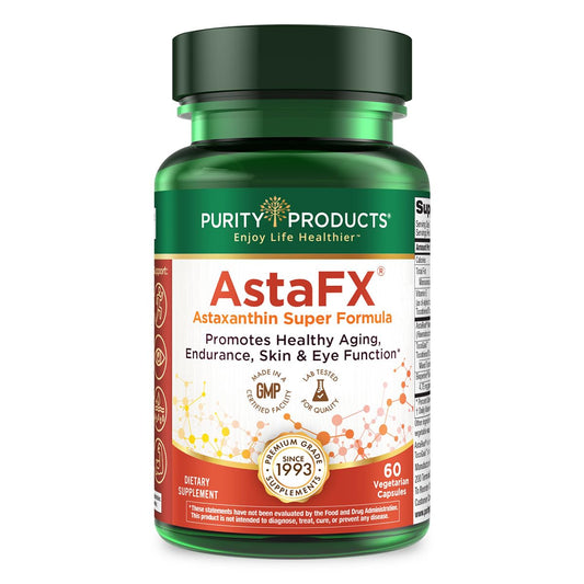 Purity Products AstaFX Astaxanthin 4 mg AstaREAL bottle front